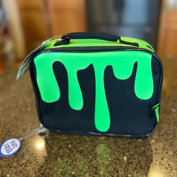 NEW - NICKELODEON SLIME - Snack / Lunch Tote/Lunch Box - Perfect for car snacks! - Picture 1 of 16